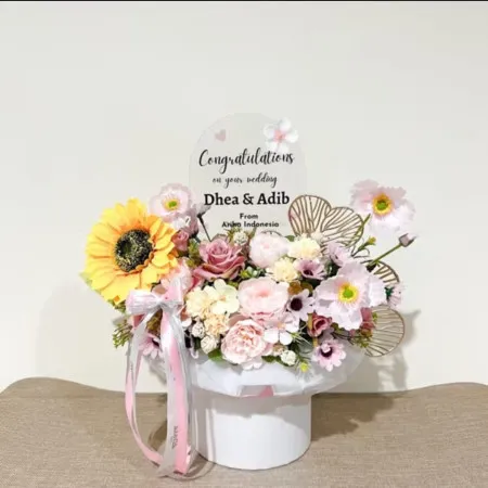 Bloom Box Akrilik Ucapan Wedding Labuhanbatu Utara